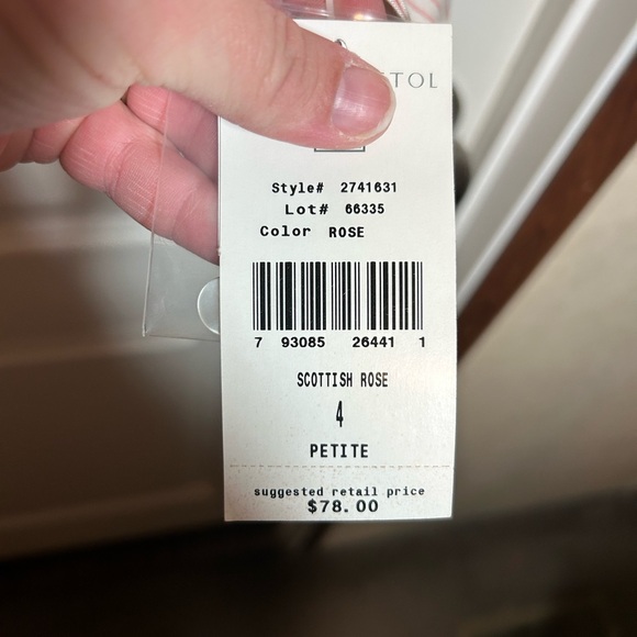 Vintage Susan Bristol Pink Striped Button-Up Shirt - Size 4P NWT NOS - Picture 2 of 9